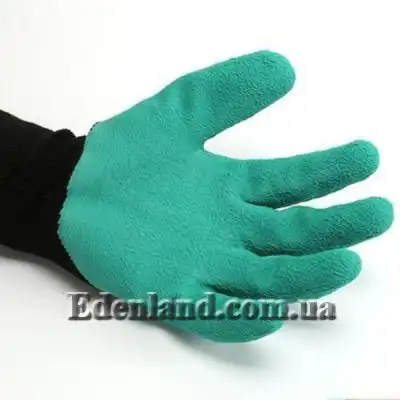 Изображение Водонепроницаемые садовые перчатки с пластиковыми когтями.