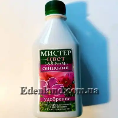 Изображение Удобрение Мистер Цвет сенполия (фиалка). 300 мл.